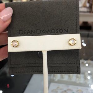 Dean Davidson 14k gold midi moonstone studs